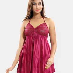 Be You Set of 2 Satin Maxi Sweat Nightdress