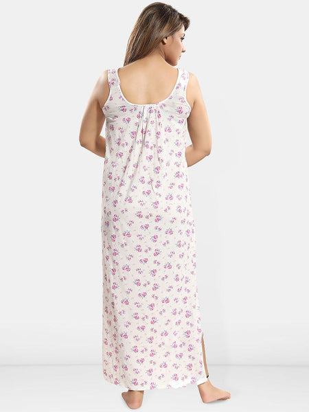 Be You Printed Cotton Maxi Nightdress