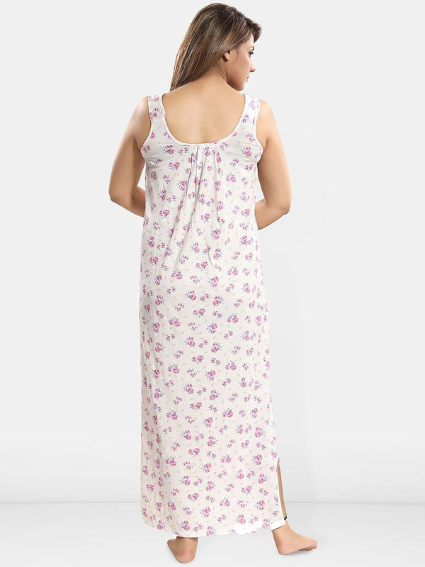 Be You Printed Cotton Maxi Nightdress