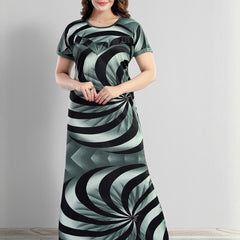 Be You Printed Maxi Maternity Nightdress