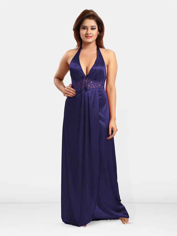 Be You Halter Neck Satin Maxi Nightdress