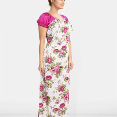 Be You Women Printed Maxi Nightdress