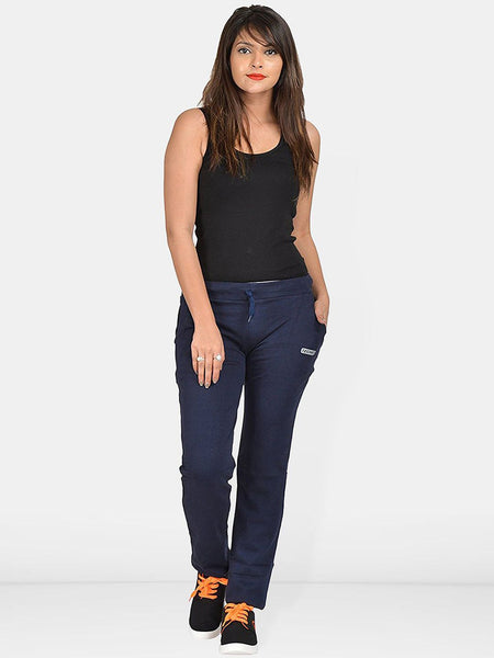 Be You Women Cotton Mid-rise Track Pants