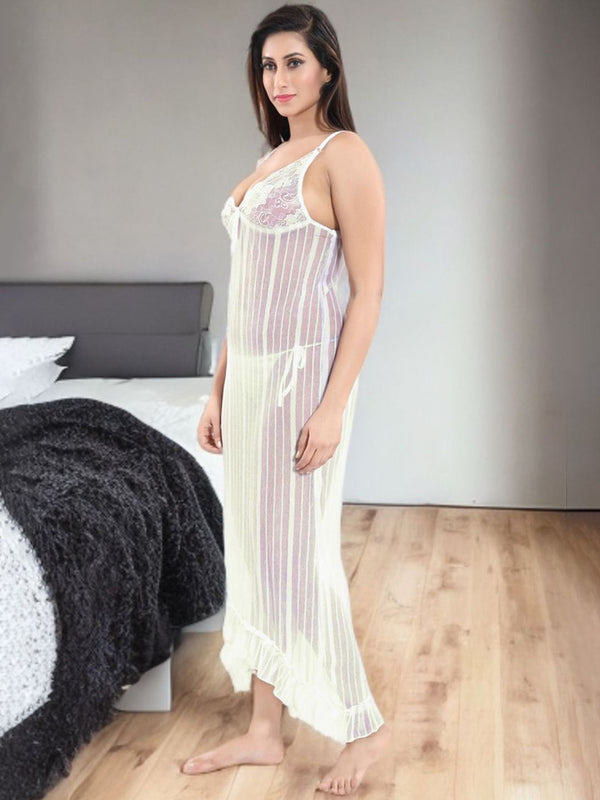 Be You Women Net Baby Doll With Briefs