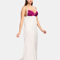 Be You Women Solid Maxi Nightdress