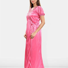 Be You Set of 2 Satin Maxi Wrap Nightdress