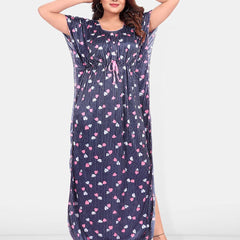 Be You Women Conversational Printed  Kaftan Maxi Nightdress