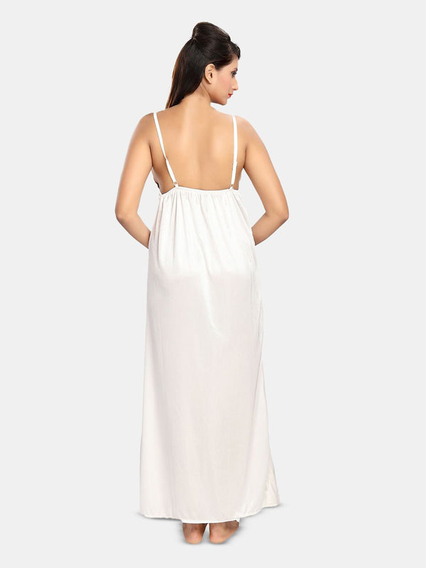 Be You Women Solid Maxi Nightdress