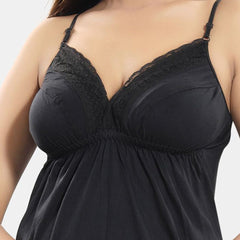 Be You Sleeveless Cotton Knee Length Nightdress