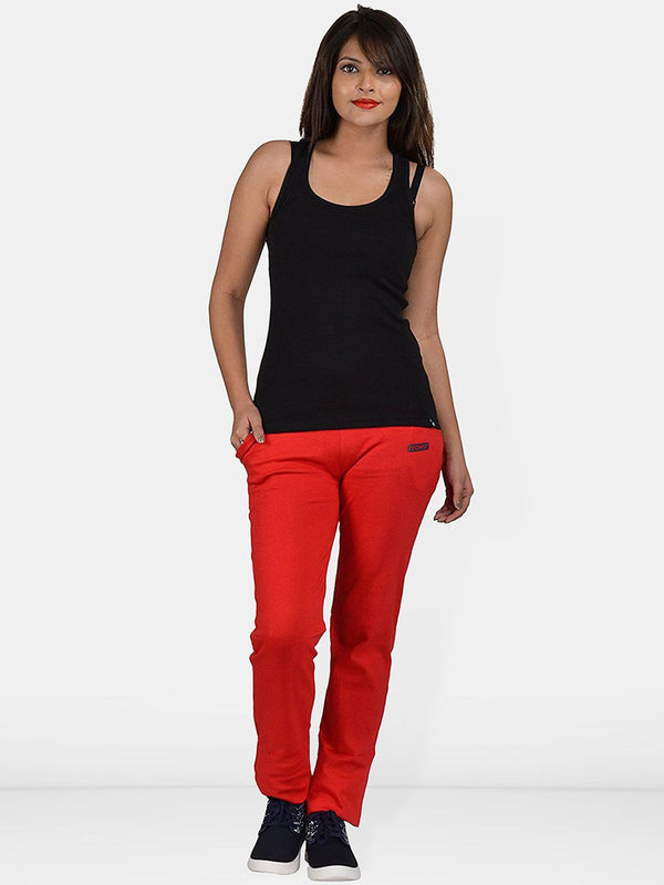 Be You Women Regular Fit Mid Rise Cotton Track Pants