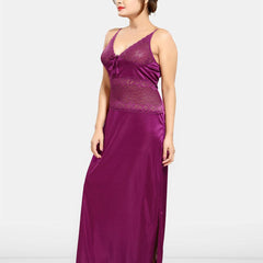 Be You Women Satin Maxi Nightdress