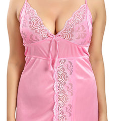 Be You Women Shoulder Straps Satin Maxi Nightdress