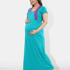 Be You Women Maxi Maternity Nightdress