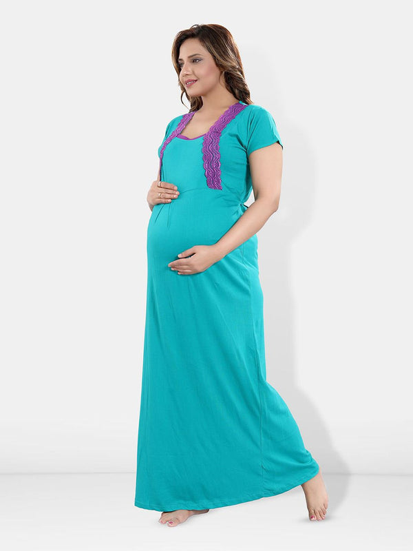 Be You Women Maxi Maternity Nightdress