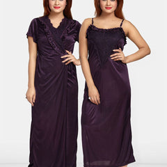 Be You Satin Maxi Nightdress With Robe