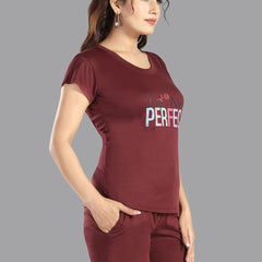 Be You Women Typography Printed Night suit