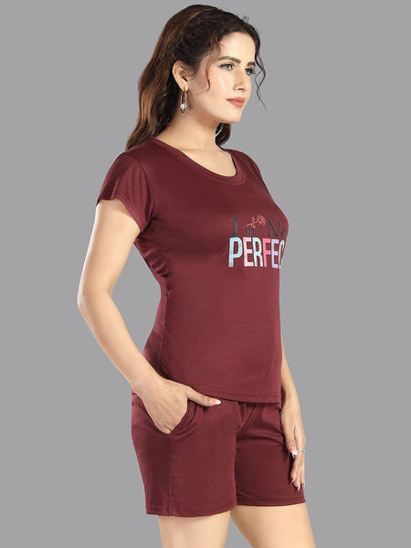 Be You Women Typography Printed Night suit