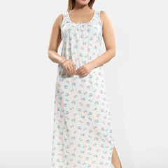 Be You Printed Cotton Maxi Nightdress