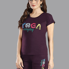 Be You Women Typography Printed Night suit