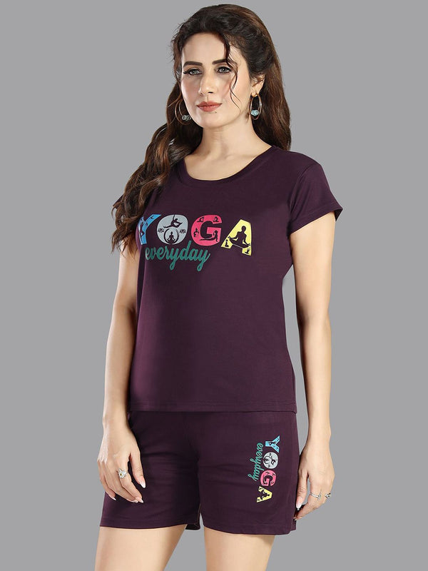 Be You Women Typography Printed Night suit
