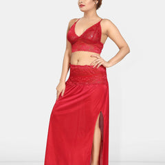 Be You Women Shoulder Straps Maxi Sweat Nightdress
