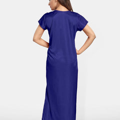 Be You Round Neck Satin Maxi Nightdress