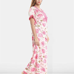 Be You Printed V-Neck Maxi Nightdress