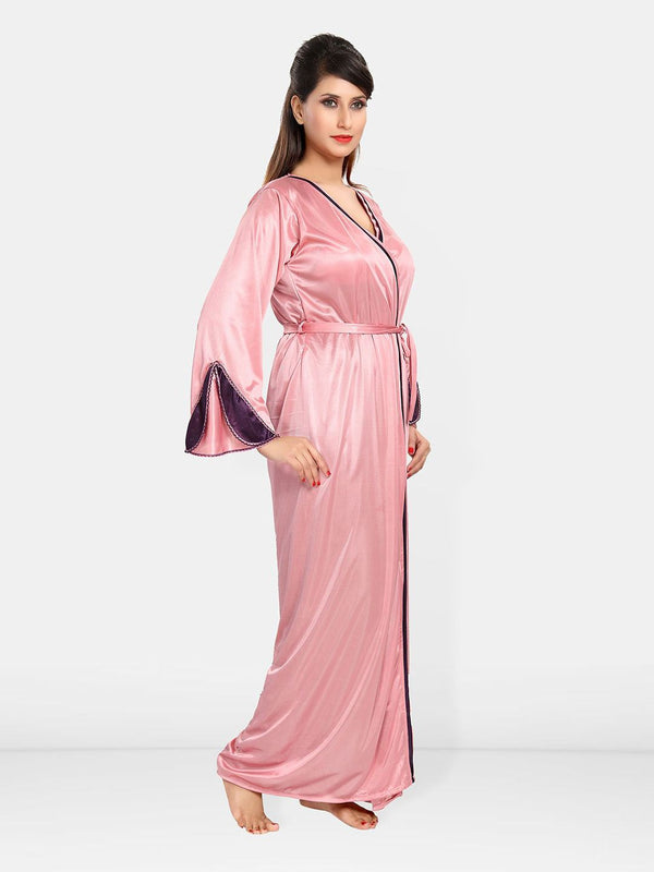 Be You Women Satin Maxi Nightdress With Robe