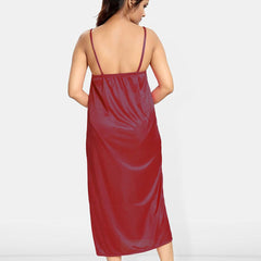 Be You Women Satin Maxi Nightdress With Robe