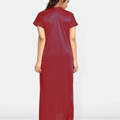 Be You Women Satin Maxi Nightdress With Robe