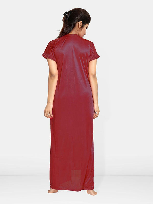 Be You Women Satin Maxi Nightdress With Robe