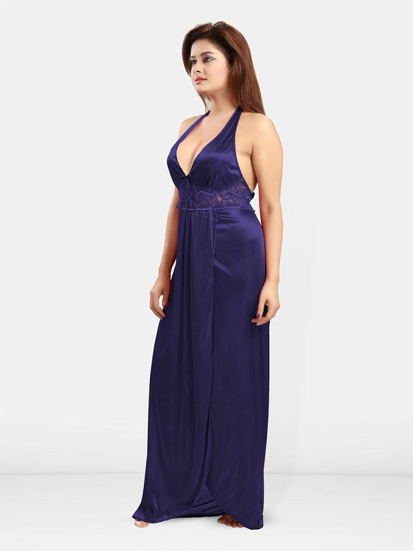 Be You Halter Neck Satin Maxi Nightdress