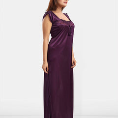 Be You Women Satin Maxi Nightdress