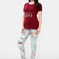 Be You Women Maternity Tie and Dye Night suit