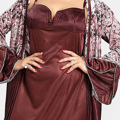 Be You Women Maxi Nightdress with Robe