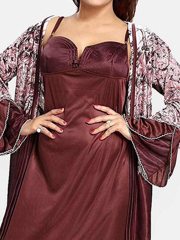 Be You Women Maxi Nightdress with Robe