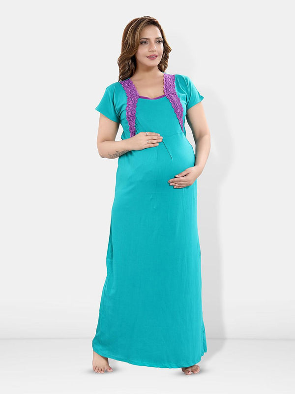 Be You Women Maxi Maternity Nightdress