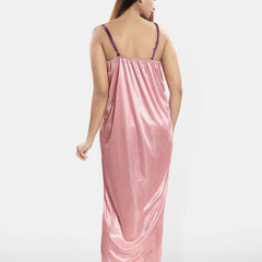 Be You 2 pieces Satin Maxi Nighty Set