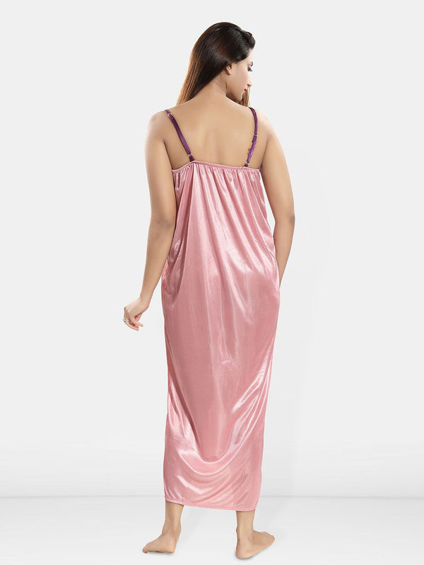 Be You 2 pieces Satin Maxi Nighty Set