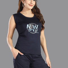 Be You Women Typography Printed Round Neck Regular Night suit