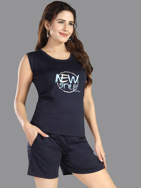 Be You Women Typography Printed Round Neck Regular Night suit