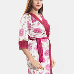 Be You Printed V-Neck Wrap Nightdress