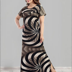 Be You Spiral Print Maternity Nightdress