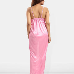 Be You Solid Satin Maxi Nightdress