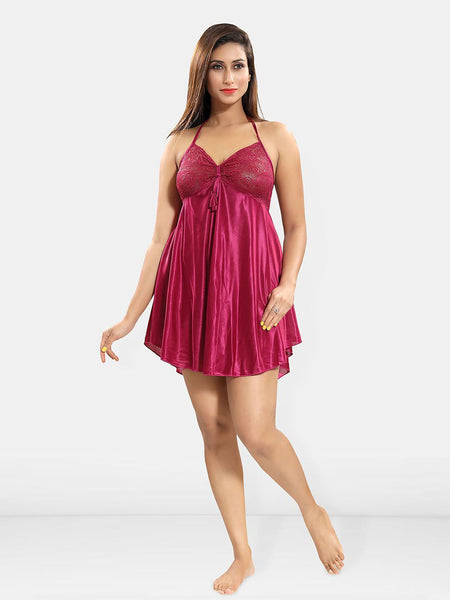 Be You Halter Neck Nightdress With Robe