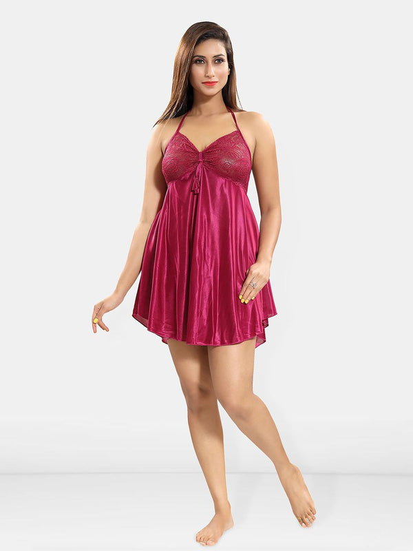 Be You Halter Neck Nightdress With Robe