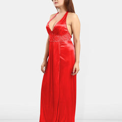 Be You Halter Neck Satin Maxi Nightdress