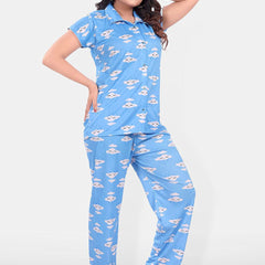 Be You Women Graphic Printed Night suit