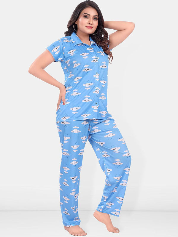 Be You Women Graphic Printed Night suit