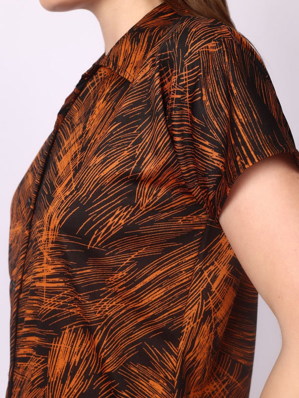 Be You Women Printed Satin Night suit